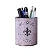 LINKWELL Antique French Country Fleur De Lis Lys PU leather Pencil Pen Holder Desk Organizer PH02