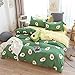 BeddingWish Cartoon Printed Green Avocado Bedding Hidden Zipper Reversible Kids Duvet Cover Sets-Twin (3Pcs)