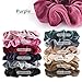 SEVEN STYLE 12 Pcs Premium Korean Velvet Hair Scrunchies Hair Bands Scrunchy Hair Ties Ropes Scrunchie for Women or Girls Hair Accessories with collection bags (12 PCS Korean Velvet Scrunchies)