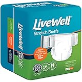 Ultimate Breathable Unisex Stretch Briefs (2XL/3XL 58" - 77" Waist) - 16 Count