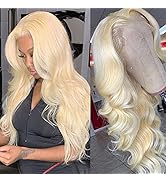 613 Lace Front Wig Human Hair 18inch T Part Blonde Lace Front Wig Human Hair 613 Lace Frontal Wig...