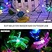 MZD8391 Solar String Lights, 20 LED Dragonfly String Lights, Waterproof Decorative String Lights for Patio, Garden, Gate, Yard, Party, Wedding (Solar Dragonfly Light)