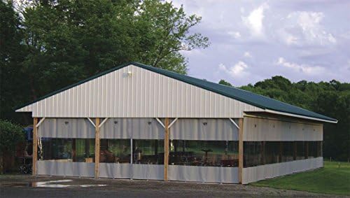 Goffs - 12X8ODCW - Gray Manual Slide Suspend Mount Curtain Wall 12 ft.W x 8 ft.H