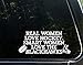 Real Women Love Hockey. Smart Women Love The Blackhawks - 8-3/4" x 3-3/4" - Vinyl Die Cut Decal/ Bumper Sticker For Windows, Cars, Trucks, Laptops, Macbooks, Etc.