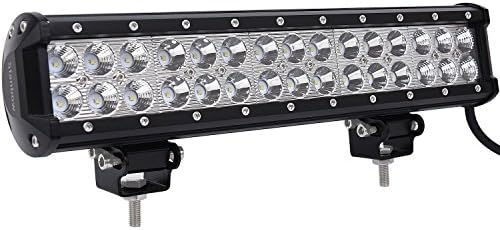 Stanbow Light Bar 15 Inch 90W Flood Spot Combo Driving Fog Lights Off Road Waterproof Lights Lamp IP67 LED Work Light for Truck Jeep SUV Boat 4wd-Two Mounting Ways