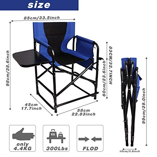 Directors Chairs Foldable WKFAMOUT Tall Folding Directors Chair