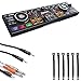 Numark DJ2GO2 | Pocket DJ Controller with Audio Interface + Stereo Interconnect Cable + TS Cable + Strapeez - Top Value Bundle