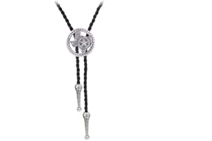 BRBAM Western Cowboy Texas Style Vintage Bolo Tie Fashion Texas Map and Lone Star Leather Bolo Tie Necktie Necklace