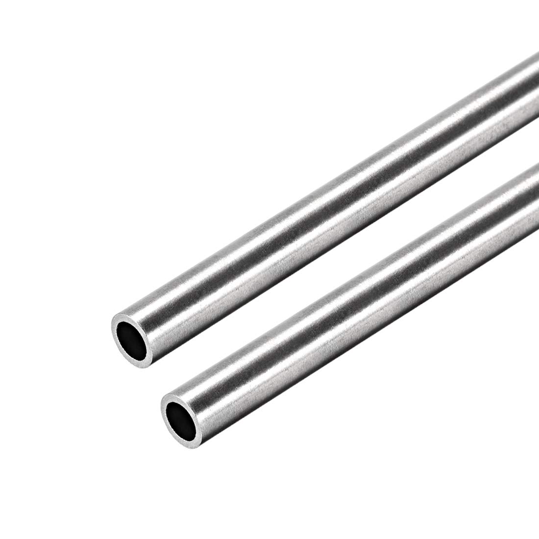 uxcell 304 Stainless Steel Round Tubing 7mm OD 1mm Wall Thickness 250mm Length Seamless Straight Pipe Tube 2 Pcs