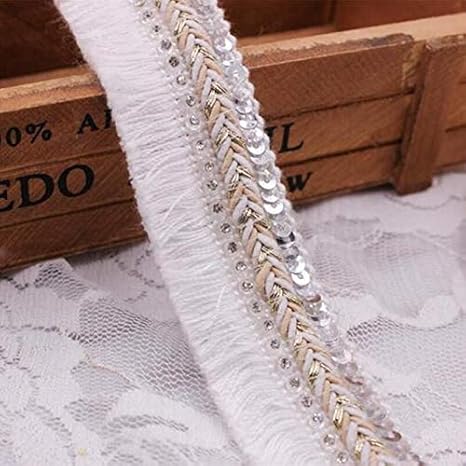 Sewing Cotton Fringe Tassel Trim Thin Lace Ribbon Cord Braided