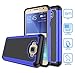 Galaxy J7 Case, Style4U Shock Absorption Dual Layer Hybrid Armor Protective Case Cover for Samsung Galaxy J7 with 1 Style4U Stylus [Royal Blue]