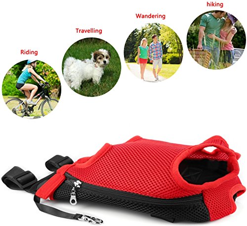 image for GPCT Pet Puppy Sling Carrier Hands Free Shoulder Travel Backpack. Adju
