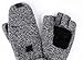 New Winter Knitted Suede Thinsulate Thermal Insulation Mittens Gloves (L, Black A)