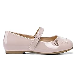 K KomForme Girl's Ballet Flats Non-Slip Soft Mary