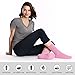 Pembrook Non Skid Socks, 4-Pairs (2 Navy/2 Pink) Chenille Material Hospital Slipper Socks for Medical Patients, Adults, Men, Women - Unisex Design, Skid Resistant, Maximum Traction Grip