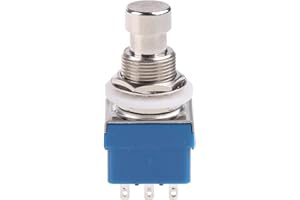 9-Pin 3PDT Foot Pedal Switch Stompbox For Electric Guitar Effects True Bypass Push Button Switch On Off Waterproof Momentary 