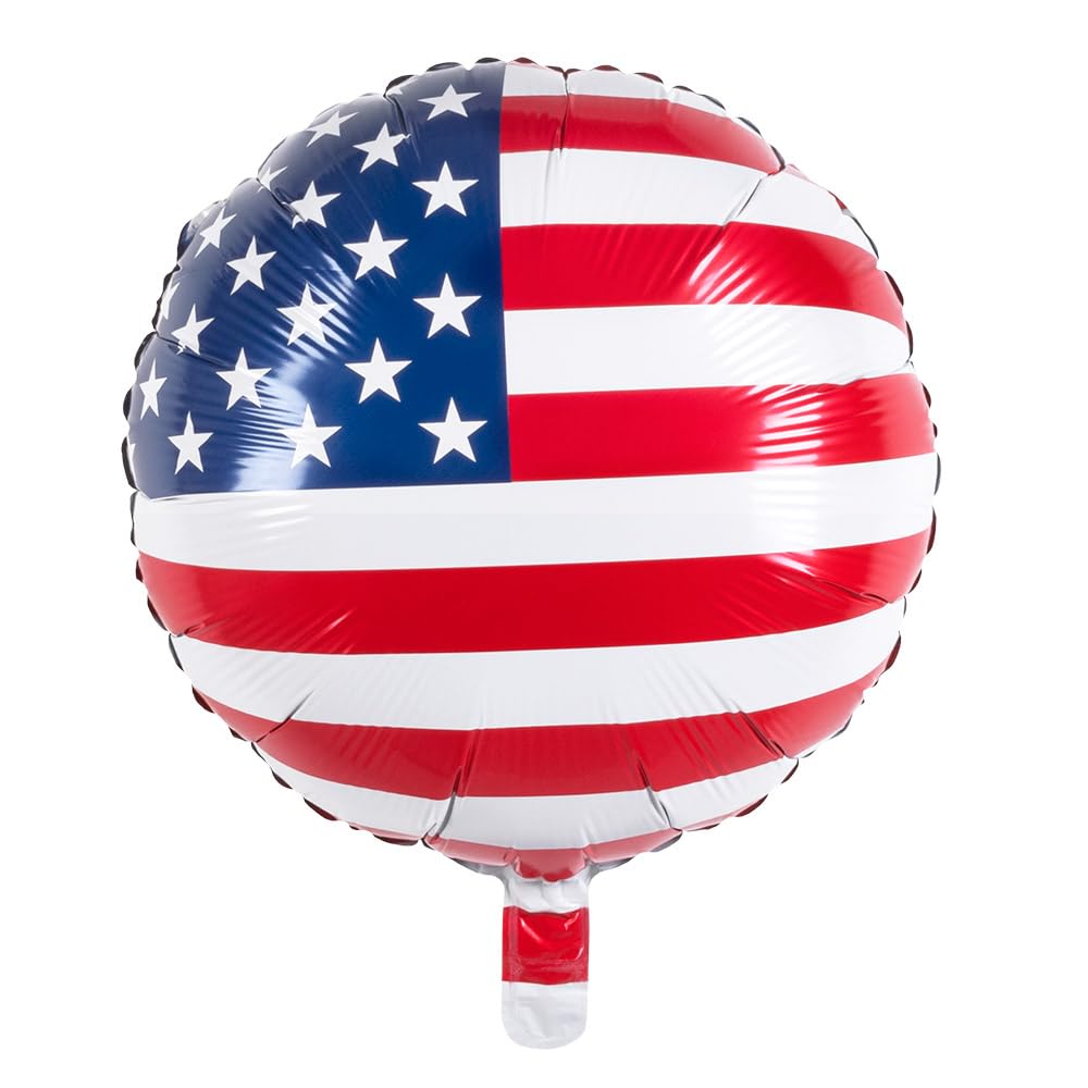 Boland 44972 Foil Balloon USA, Size 45 cm, Printed Balloon, Helium Balloon, America, United States, Stars and Stripes, Gift, Decoration, Birthday, Theme Party