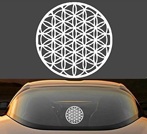 6" Flower Of Life Symbol Sacred Geometry Spirtual 7 Year Vinyl Decal Sticker