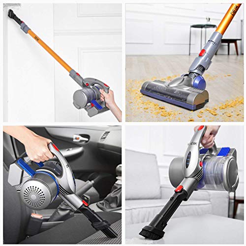 Cordless Vacuum, Deik 12000 PA Powerful Stick Vacuum Cleaner, 2 in 1