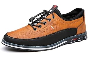 MITVR Men's Oxford Shoes Business Casual Shoes Office Loafers Premium Leather Dress Shoes Comfort Driving Shoes