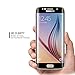 [Full Cover] Samsung Galaxy S6 edge screen protector , AUSCREZICON (2-PACK) 0.26mm 9H Tempered Glass ,High Definition 3D Curved, Full 100% Coverage for Samsung Galaxy S6 edge (Lifetime Warranty) black