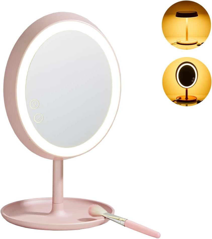 Beelee Rechargeable Lighted Vanity Makeup Mirror with 20