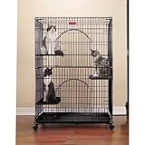 ProSelect Foldable Cat Cages 48" High-Black