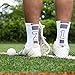 Athletic Half Cushioned Crew Socks | Mid Calf | White | Custom Team Number