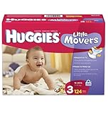 Huggies Little Movers Diapers, Size 3, 124-Count