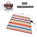 Hewolf Extra Large Waterproof Picnic Blanket Soft Warm Fleece Lawn Blanket Tote Dual Layers Camping Tote Mat Portable Family Size Handy Matthumb 1
