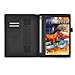Lenovo Yoga tab 3 10 case, KuGi Multi-Angle Stand Slim-Book PU Leather Cover Case with Hand Strap&Card Holder for Lenovo Yoga tablet 3 10 tablet. (Black)