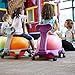 Gaiam Kids Balance Ball Chair - Classic Children's Stability Ball Chair, Alternative School Classroom Flexible Desk Seating for Active Students with Satisfaction Guarantee, Purple/Pink (Renewed)