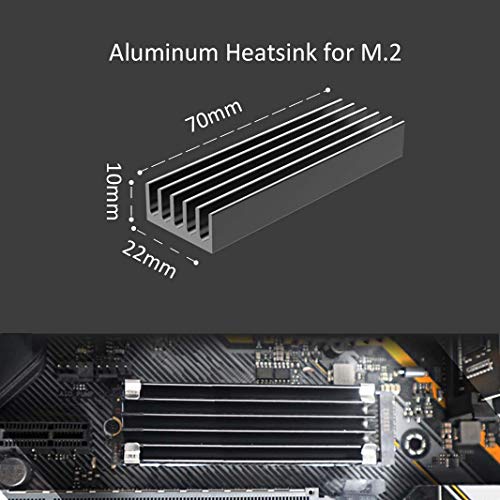 glotrends-Disipador-M2-trmico-Disipador-trmico-NVME-para-M2-2280-SSD-22x70x10mm-Cuerpo-de-Aluminio