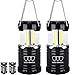 Gold Armour Camping Lantern, LED Lantern Battery Powered Lanterns, Survival Kits for Power Outages, Hurricane, Emergencies, Camping Accessories, Alkaline Batteries Included (2 Pack)