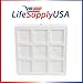 LifeSupplyUSA Aftermarket Replacement Filter Kit designed to fit IQAIR PreMax Filter F8 IQAir Pre Max 102 10 10 00