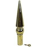 9" Gold Plastic Round Spear for Indoor or Parade Flagpole Finial Topper