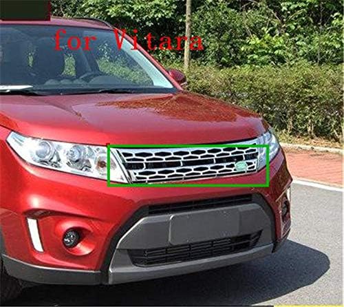 Huanlovely: Auto Parts ABS Front Grille Around Trim Racing Grills Trim for Suzuki Vitara 2015 2016 2017 Car Styling