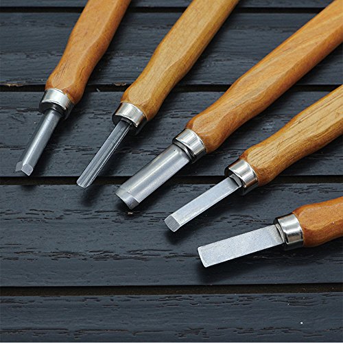 12 Set Carbon Steel Wood Carving Tools Kit - Kids & Beginners with Reusable pouch(HM0014)