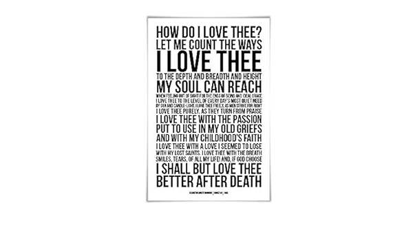 How Do I Love Thee Elizabeth Barrett Browning Art Print 60 Colours 2 Sizes Poetry Poster Sonnet 43 Romantic Poem Handmade Products Amazon Com How Do I Love Thee Elizabeth Barrett Browning Art Print 60 Colours 2 Sizes Poetry Poster Sonnet 43 Romantic Poem Handmade Products Amazon Com