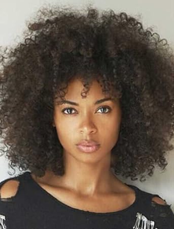 Tsnomore Beautiful Long Afro Curly Hairstyle Capless Synthetic