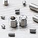 TecUnite 330 Pieces 304 Stainless Steel M3/4/5/6/8 Hex Allen Head Socket Set Screw Assortment Kit with Plastic Box