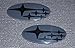 Front & Rear Glossy Badge Emblem For 2011-Up Compatible with Impreza Models (Aftermarket Product NOT OEM) (Black)