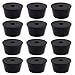 BCP 12pcs Black Color Bumpers Pads Rubber Feet, 21x12mm