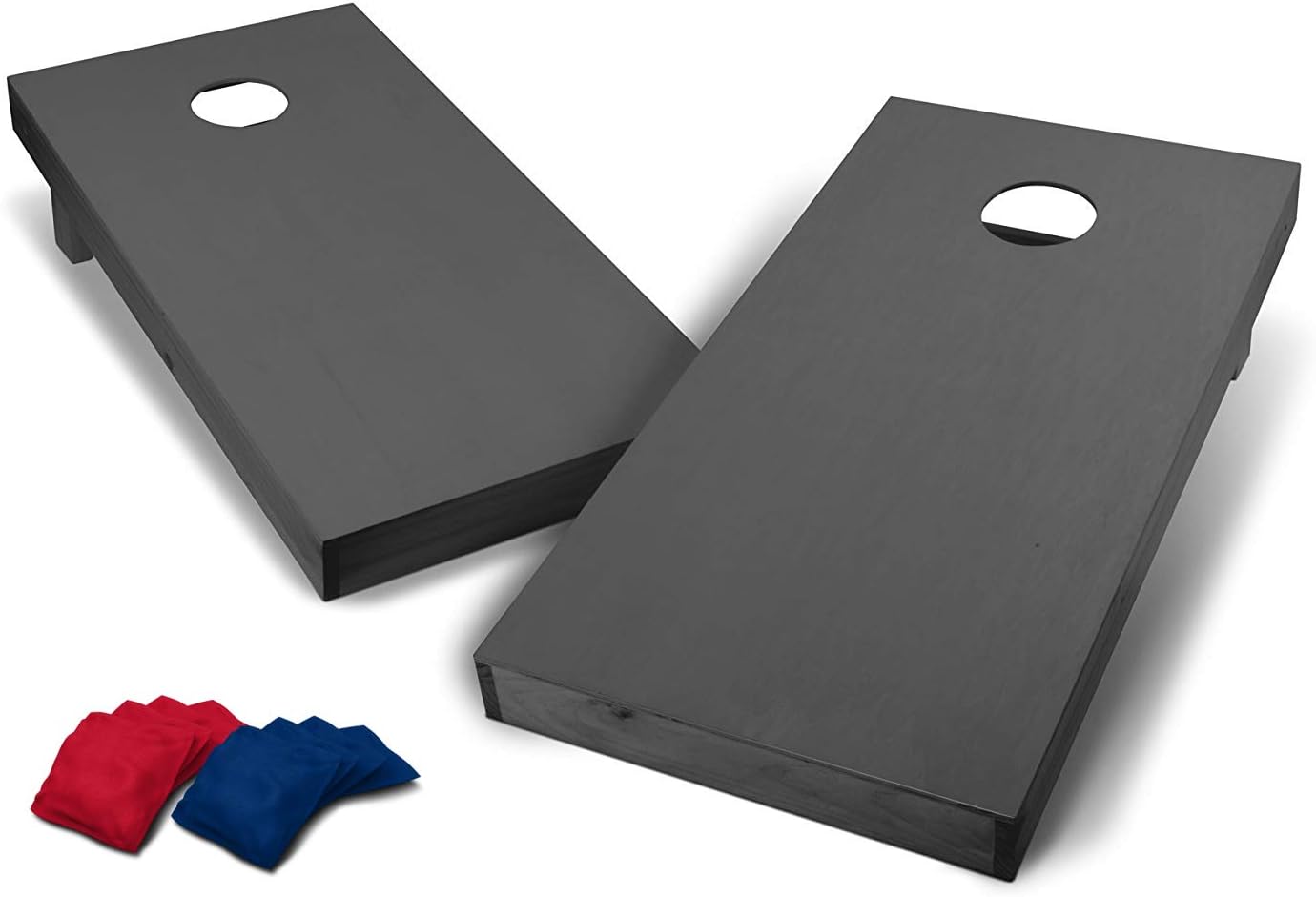 Backyard Champs 2' x 4' Stained Wood Cornhole Set (8 Bags Included)