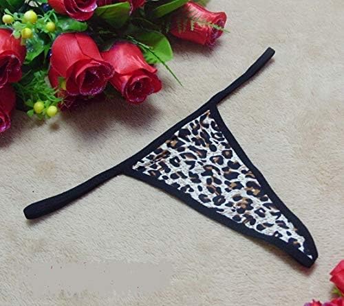 Truteraa - 3 pc Bandage G String Women Mini Briefs Micro Bikini Thongs Panties Intimates Breathable Women Lingerie Underwear [ Leopard]