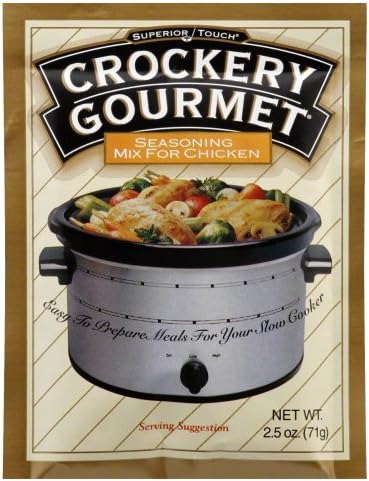 Crockery Gourmet Chicken Crockery Cooking Seasoning Mix 2.5 OZ (Pack of 2)