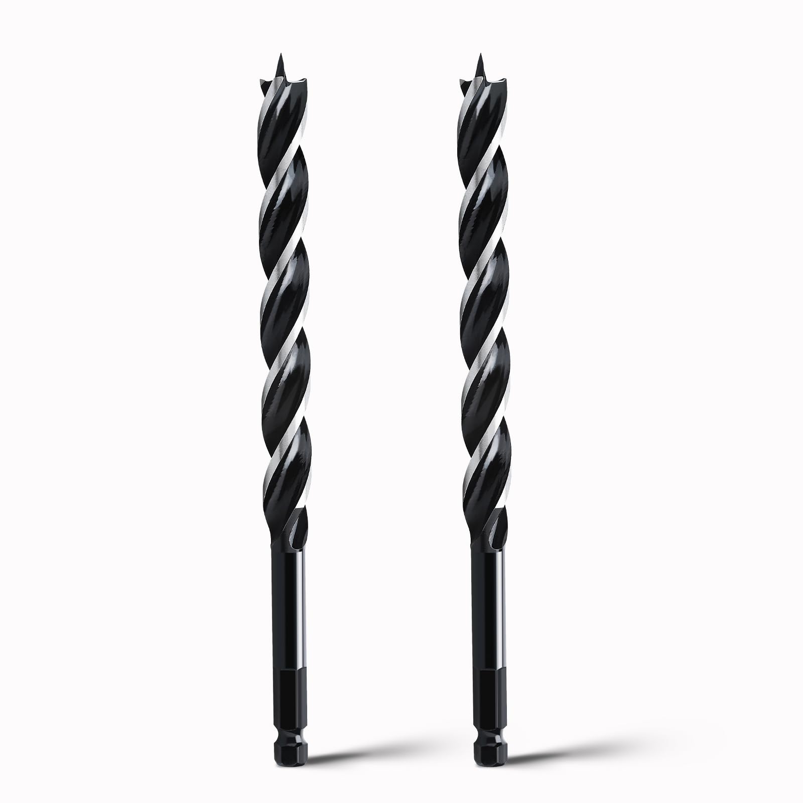 hsawbit Wood Drill Bits, 2pcs x 18mm x 230mm Auger Drill Bit Extra Long Drill Bits Wood Plastic, Drywall Woodworking Hole Drill Bit