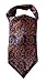 SetSense Men's Ascot Floral Paisley Jacquard Woven Cravat Tie Blue / Orange