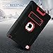 BENTOBEN iPad Air 2 Case, [Hybrid Shockproof Case] with Kickstand Rugged Triple-Layer Shock Resistant Drop Proof Case Cover for iPad Air 2 with Retina Display/iPad 6, Black/Red