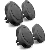 MAXBOOSTPOWER Universal Smartphone Holder - Air Vent Magnetic Car Mount (4 Pack Black) Compatible with iPhone 12/13/14/15/16 &amp; Galaxy LG Android Cell Phone